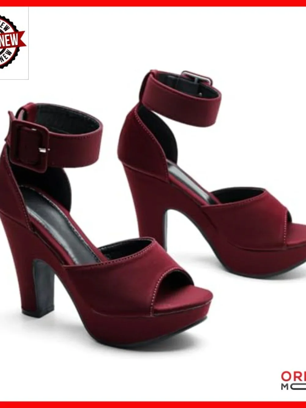 Platform Pumps Block Heels Peep Toe Ankle Strap Dress Wedding Shoes